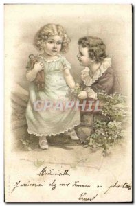 Old Postcard Fantasy Children Doll