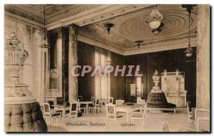 Old Postcard Wiesbaden Kurhaus Spielsaal