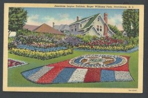 Ca 1925 PPC Providence RI American Legion Emblem At Roger Williams Park Mint