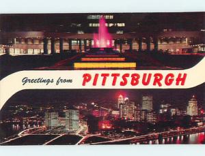 Unused Pre-1980 GREETINGS FROM - TWO VIEWS ON ONE POSTCARD Pittsburgh PA Q8181