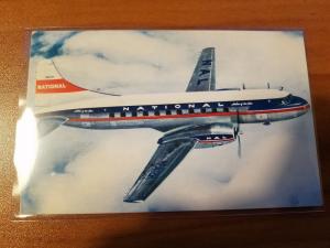 1950s National Airlines Convair-340 Jet Postcard