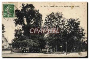 Old Postcard Saint Maurice Le Square Du Val D & # 39Osne