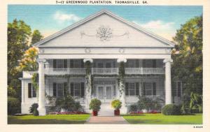 THOMASVILLE, GA Georgia   GREENWOOD PLANTATION & Garden   TWO c1940's Postcards