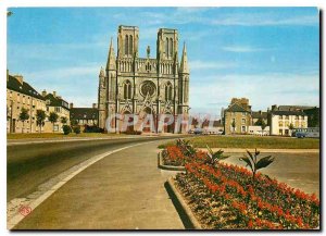 Modern Postcard Avranches Manche La Cathedrale