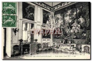 Postcard Old Forest of Fontainebleau Petit Salon Louis XV