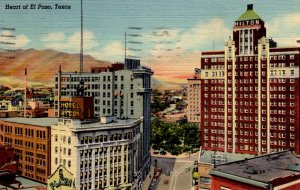 El Paso, Texas - A view of Downtown - in 1946