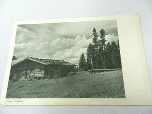 Vintage Postcard Wood Cabin Country Setting Josef Trager German