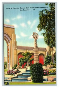 Vintage 1939 Postcard Court of Flowers Golden Gate International Exposition CA