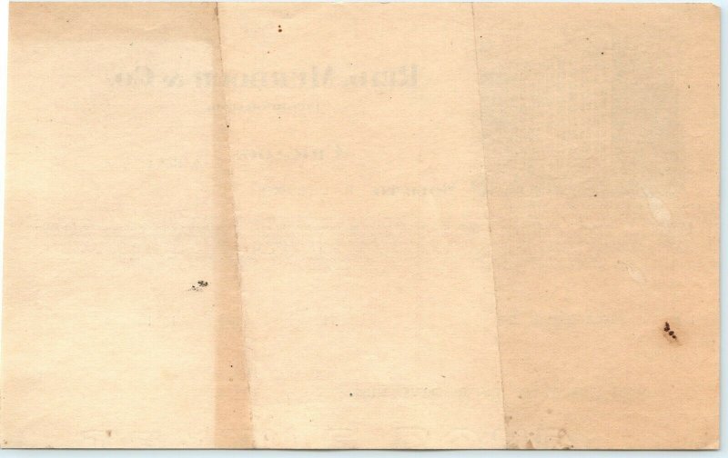 x2 1903 Chicago, Ill Letterhead Lot Reid, Murdoch & Co Receipt Invoice Cheese R1