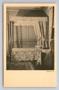 The Downstairs Bedroom At Washington's Home Mount Vernon Virginia Vintage