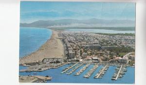 BF20223 canet plage au premier plan le port ship france  front/back image