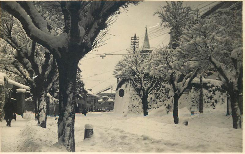 Italia Belluno effetto invernale lungo la Via Simon da Cusighe