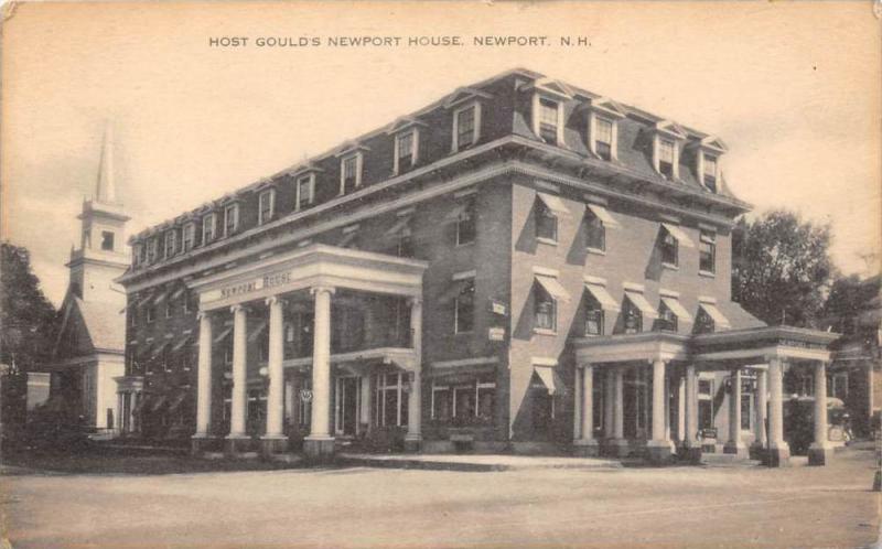 New Hampshire Newport  Gould´s Newport House  Host of Rotary Club on Back