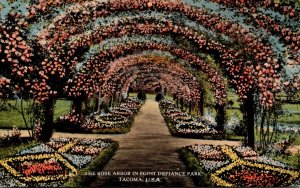 Washington Tacoma Rose Arbor In Point Defiance Park Curteich