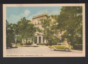 PEI CHARLOTTETOWN Hotel with older cars pm1952 Pub by PECO ~ WB