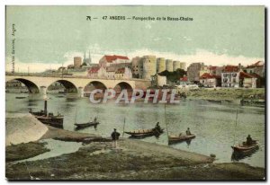 angers Old Postcard Perspective of Lower