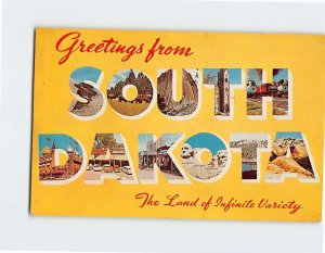 Postcard Greetings from South Dakota the Land of Infinite Variety, South Dakota