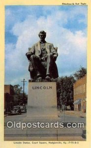 Lincoln Statue Hodgenville, KY, USA Unused 