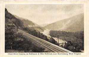 Cheat River Canyon on Baltimore & Ohio Railroad Rowlesburg, W VA., USA Unused 