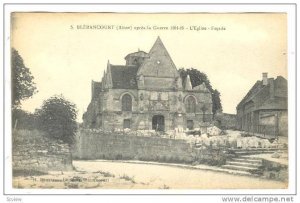 Blerancourt (Aisne) , France, 1910s ; L'Eglise Facade