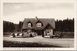 Fundy National Park near Alma NB Administration Building Unused Postcard F25