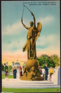 ON Statue Exhibition Park Peace Be On You On You Be The Peace TORONTOpm1940LINEN