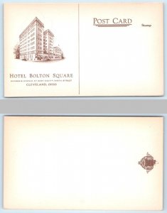 CLEVELAND, Ohio OH ~ Carnegie Avenue HOTEL BOLTON SQUARE  Postcard