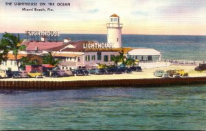 Florida Miami Beach Lighthouse Seafood Restaurant On The Ocean