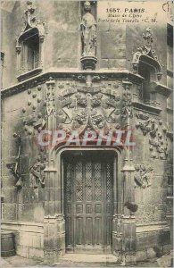 Postcard Old Paris Musee Cluny Gate Turret