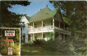 Martha's Inn Eureka Springs AR Ozarks Vintage Postcard D10