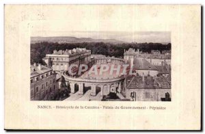 Nancy - L & # 39Hemicycle of Carriere and the Government Palace - Old Postcard