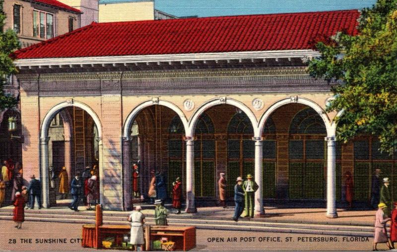 Florida St Petersburg Open Air Post Office 1940