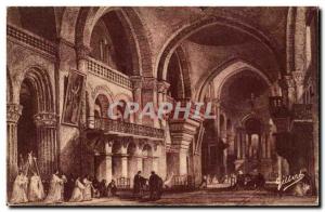 Angouleme Old Postcard Interior of the St. Peter Cathedral in the English dom...