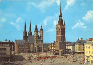 B47432 Halle Saale Markplatz tramway   germany