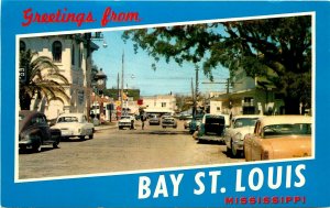 Early 1950's View of Downtown Bay St.  Louis, Mississippi