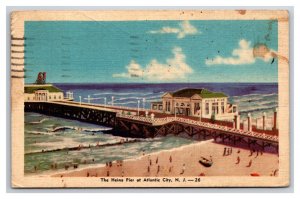 Heinz 57 Pier Atlantic City NJ New Jersey Linen Postcard N25