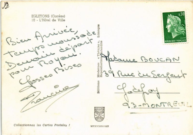 CPM Egletons - L'Hotel de Ville (1039997)