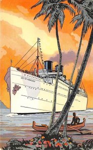 SS City of Honolulu Luxury Cruiser Los Angeles Steamship Co. Ship 