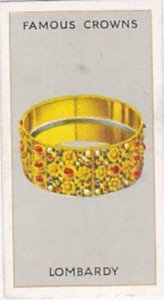 Phillips Vintage Cigarette Card Famous Crowns 1938 No 14 Lombardy