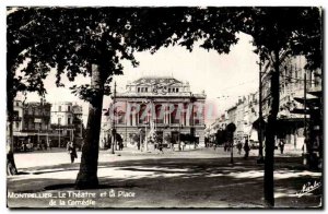 Montpellier Old Postcard The Theater and the place of comedy