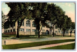 Champaign Illinois Postcard Gymnasium University Illinois c1911 Vintage Antique