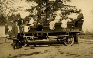 WA - Seattle. Sightseeing Bus, 1909.  *RPPC