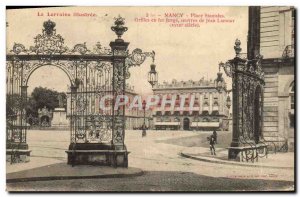 Old Postcard Nancy Place Stanislas Grids In Iron Forge Jean Lamour works