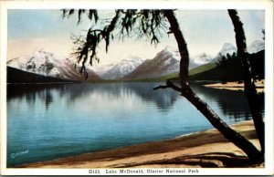 Lot of 4 : Glacier National Park - Logan Pass, Lake , Mountain UNPOSTED POSTCARD