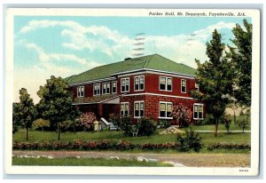 1939 Parker Hall Mt. Sequoyah Exterior Fayetteville Arkansas AR Posted Postcard