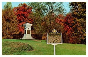 Postcard MONUMENT SCENE Between Farmington & Uniontown Pennsylvania PA AU0079