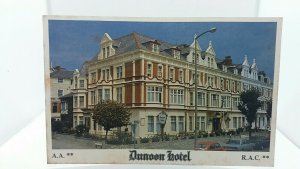 Vintage Postcard Dunoon Hotel Llandudno North Wales AA RAC 1980s