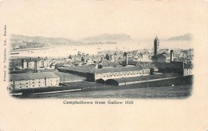 View of Campbeltown from Gallow Hill, Scotland, Very Early Postcard, Unused