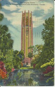 The Singing Tower In Peaceful Mountain Lake Sanctuary, Florida