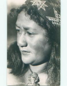 1930's rppc NATIVE ISLANDER Postmarked Honolulu Hawaii HI i8526